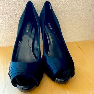 WHBM Satin Platform Heels